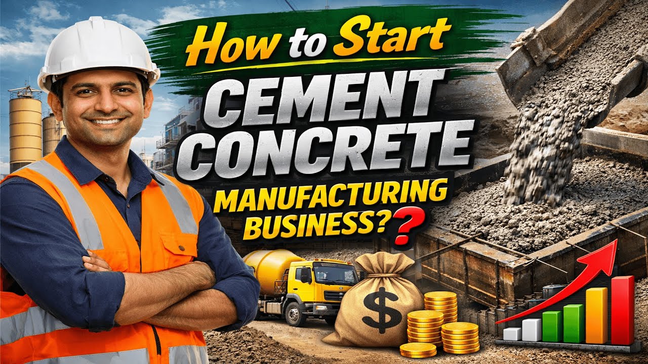 How to start Cement Concrete Manufacturing Business? – [Hindi] – Quick Support