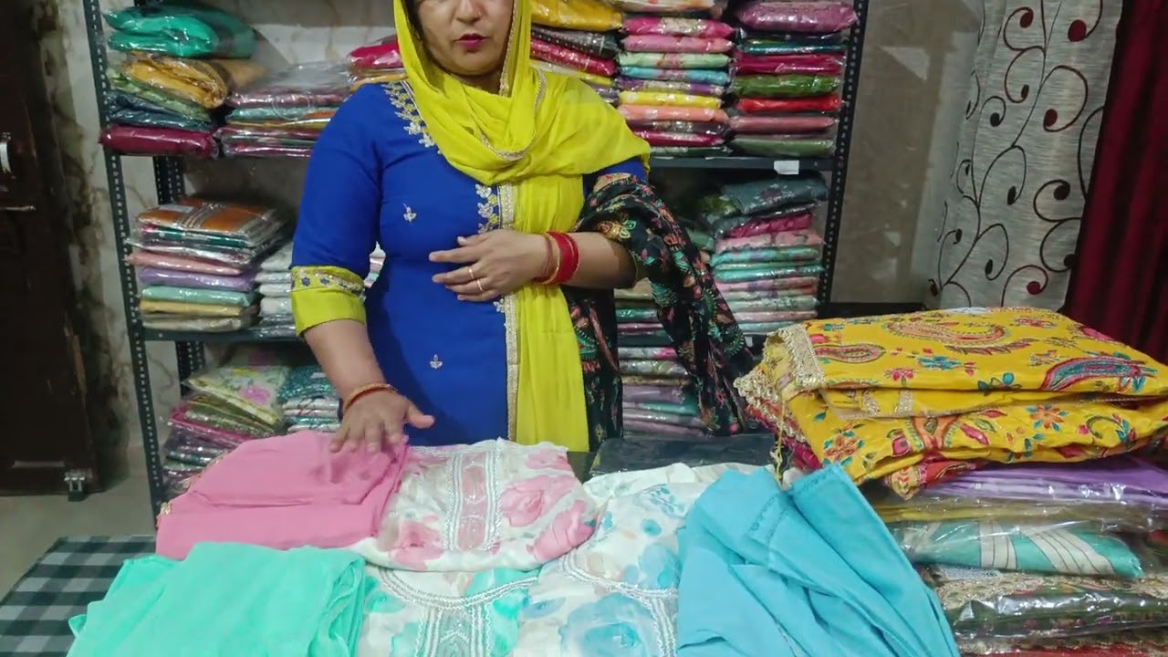 Cotton or orgenza suits avail. on lakshita boutique kkd for order dm me on WhatsApp no. 8930345724
