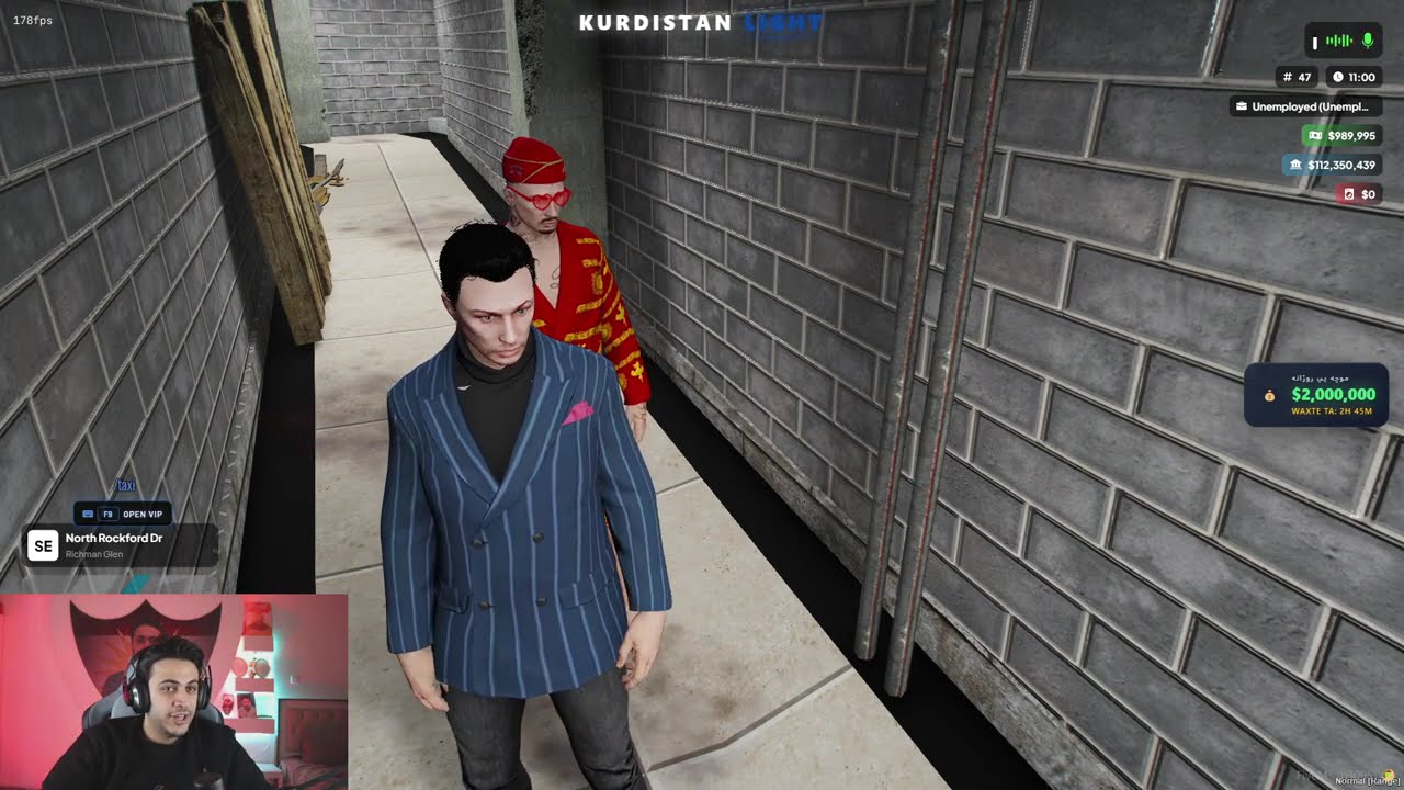 Part7سيناريو ده هوه تا طاهري سيناريو ب دوماهيك دهێت ب نه خوشي 😔 #gta #fivem