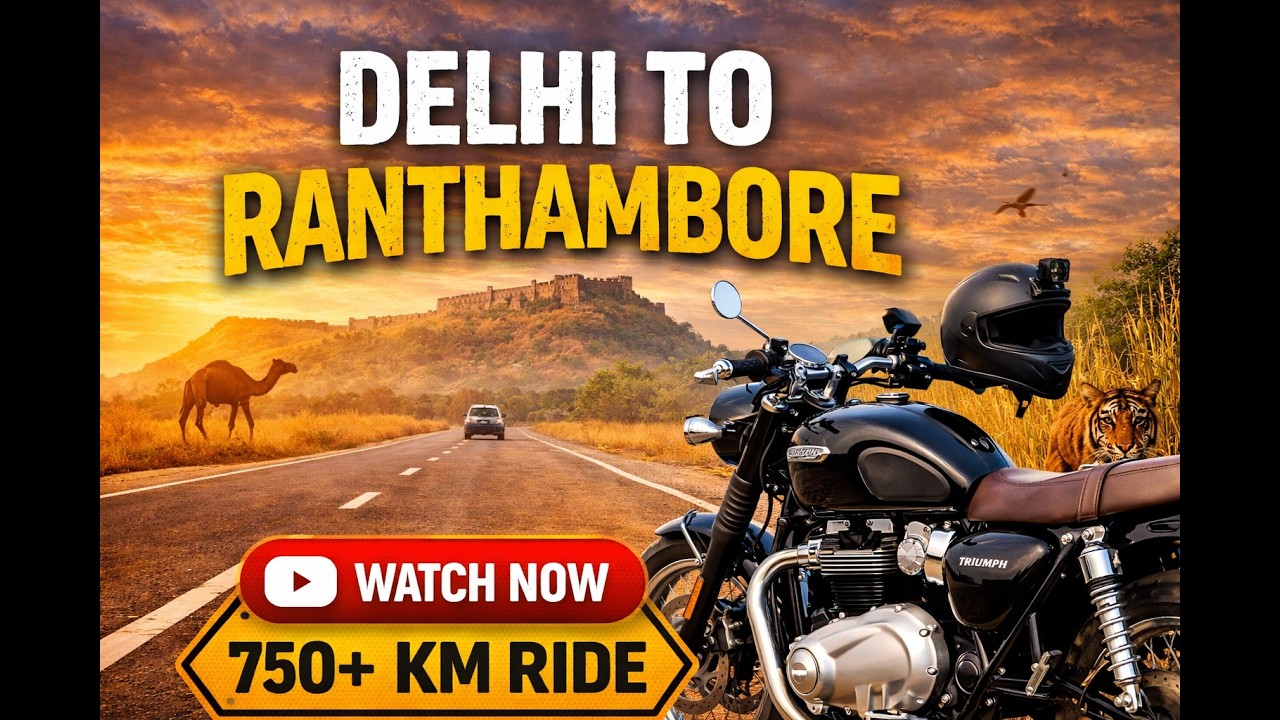Delhi to Ranthambore Road Trip | Ultimate Ride Experience 🏍️ | Route, Tips & Real Journey Vlog