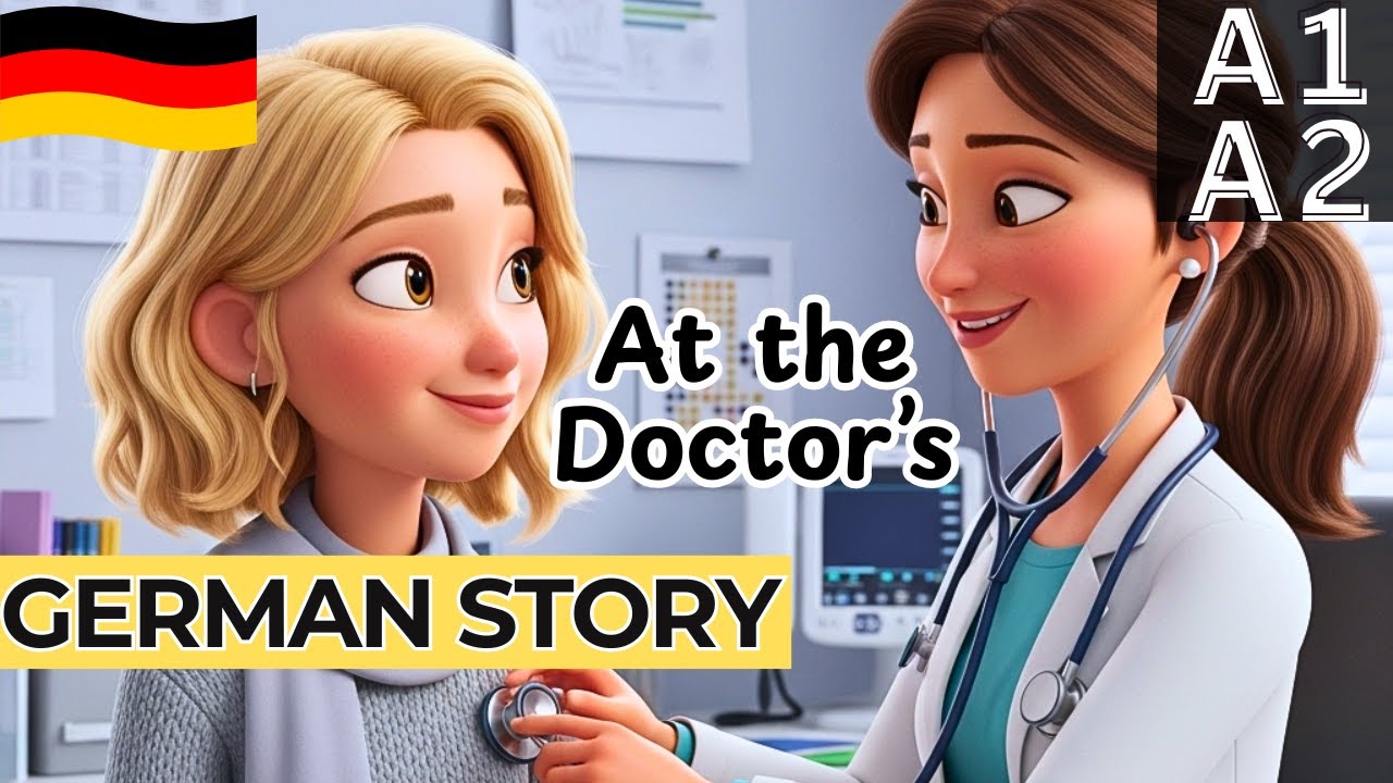 Learn Easy A1/A2 German With a Doctor Story! 🩺 (FOR BEGINNERS)