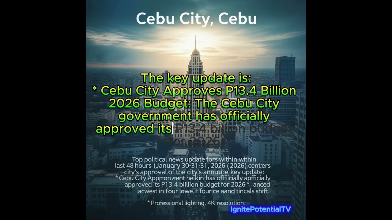 Cebu City, Philippines Latest Update Jan. 31, 2026 #everyone #news #cebucity #politics #philippines