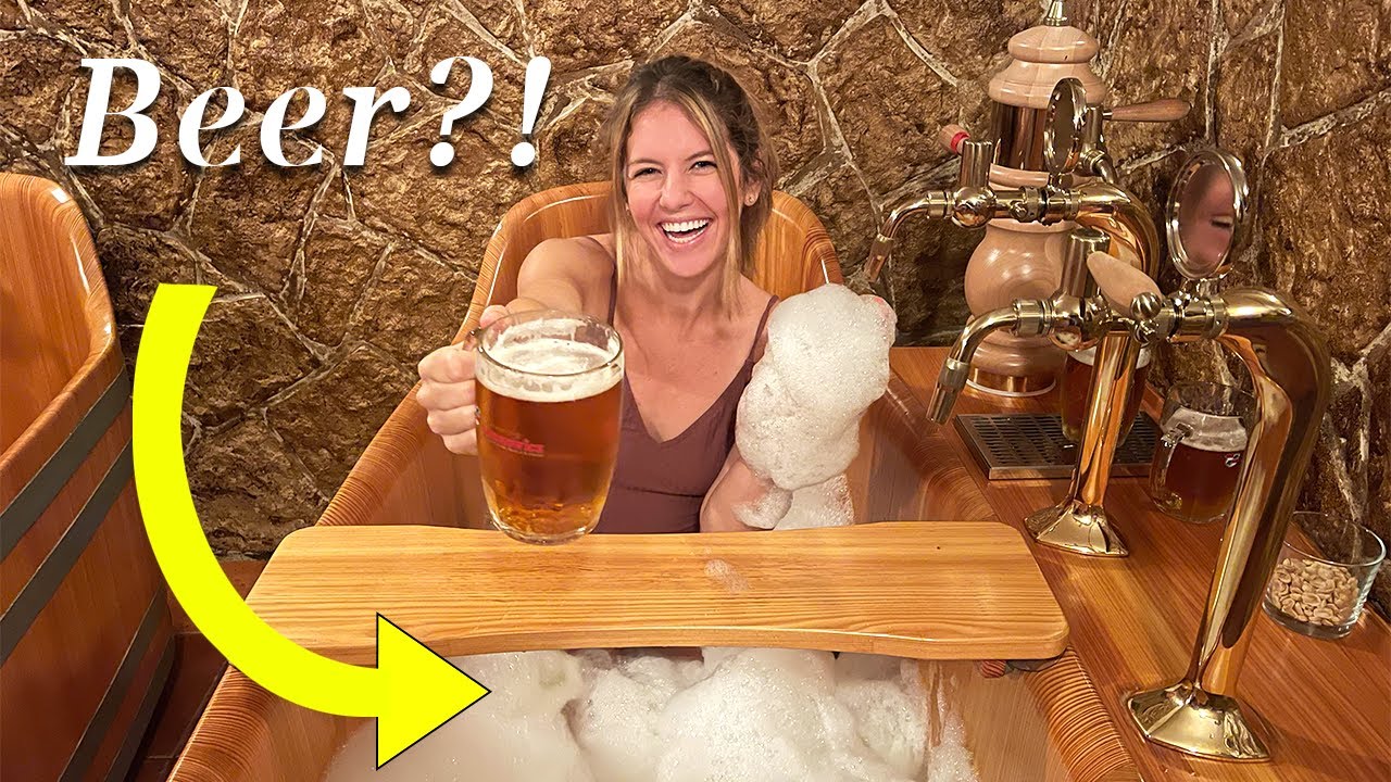 A Spa.. made of BEER!? Only in Prague🇨🇿