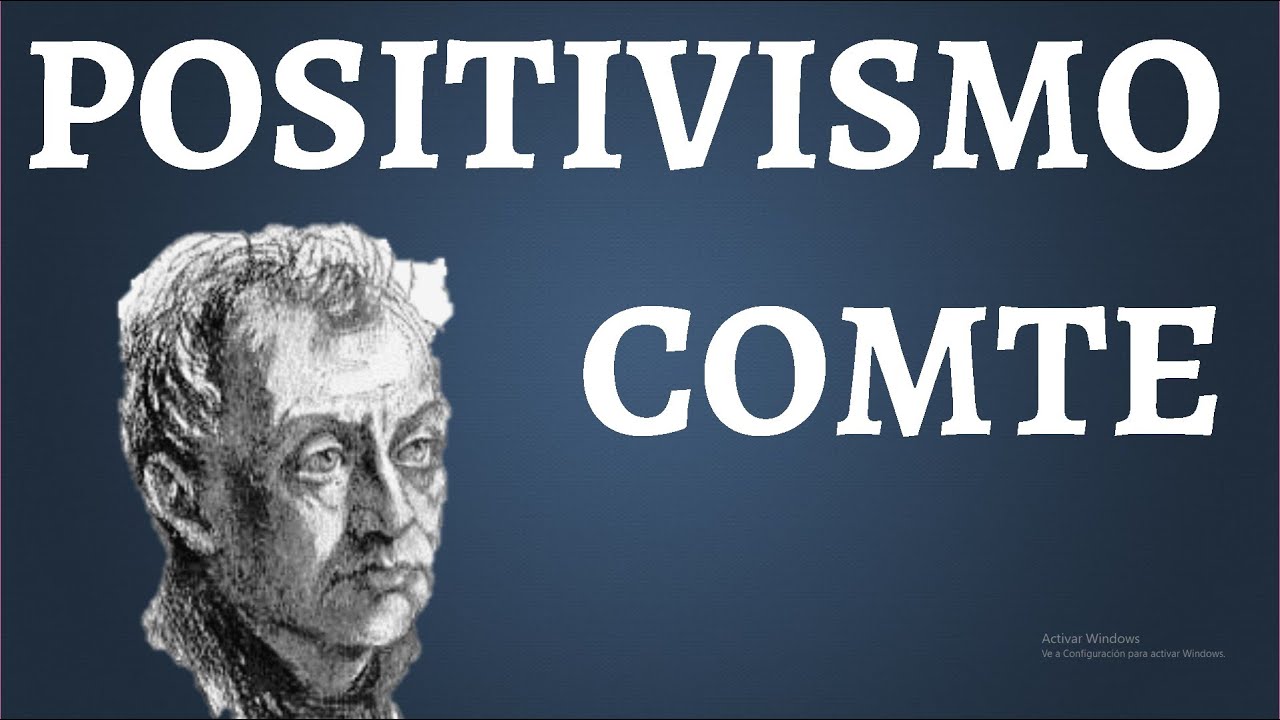 Comte; que significa POSITIVISMO