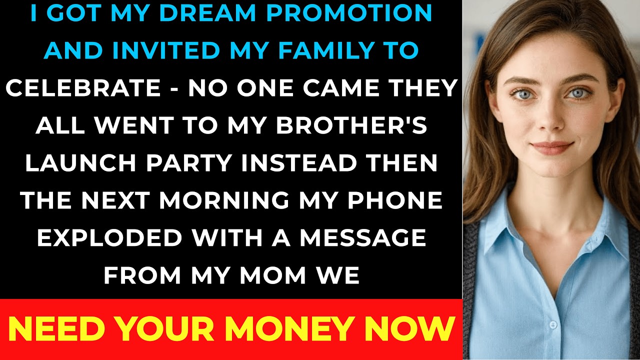 I Got My DREAM PROMOTION And Invited My FAMILY To Celebrate - They All Went To My Brother's Party...