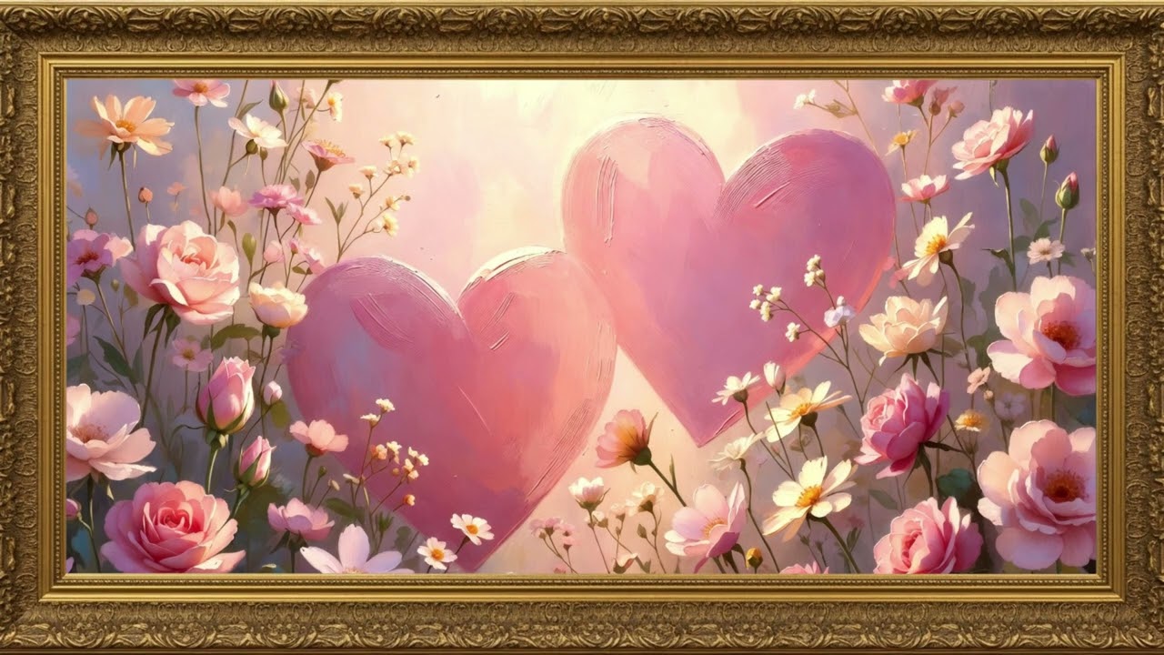 Valentine Heart Frame ❤️ | Romantic TV Screensaver Frame | 4K