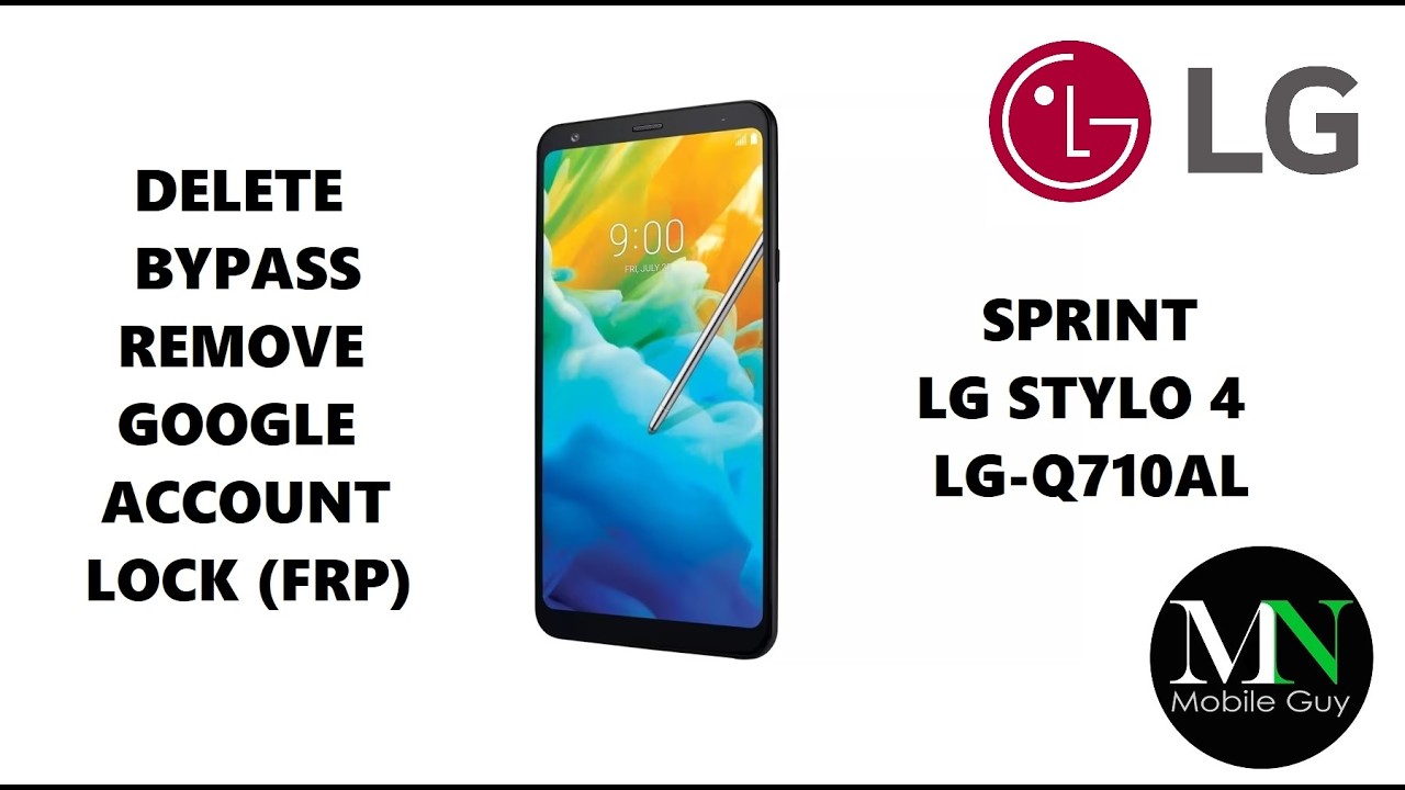 Delete / Bypass / Remove Google Account Lock (FRP) on Sprint LG Stylo 4 LG-Q710AL!