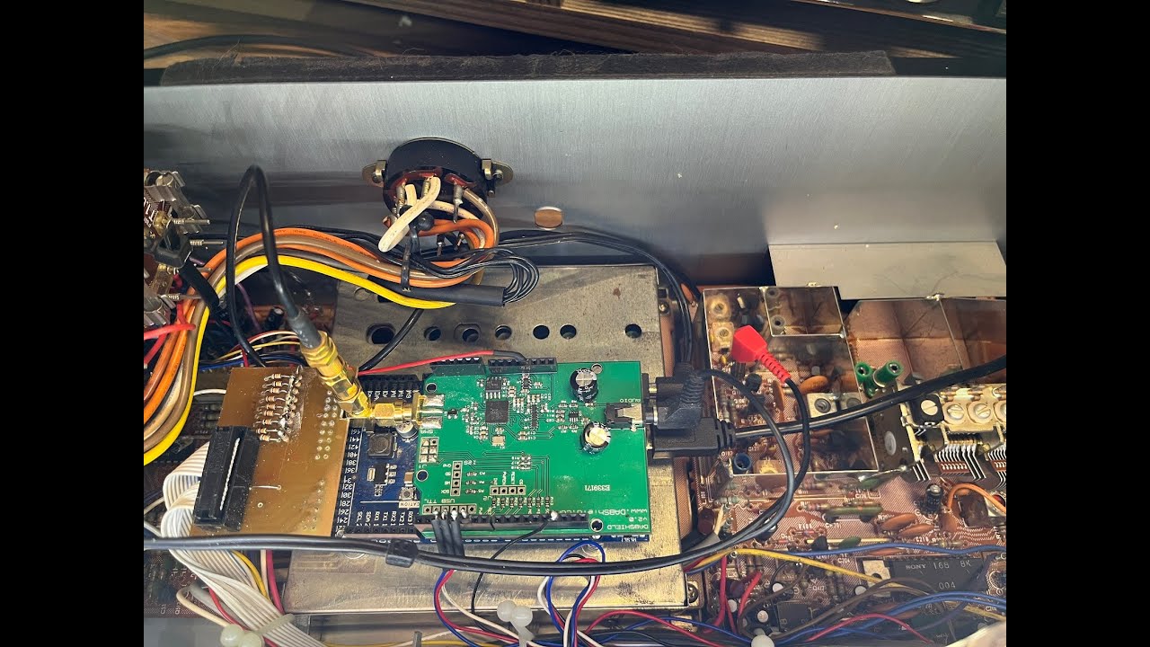 Sony ST-515 Tuner converted with Arduino DAB Shield to DAB+ and FM radio