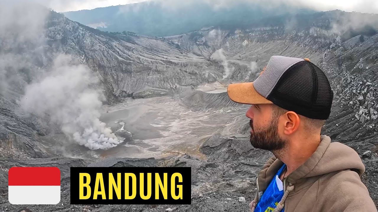 Exploring an Active Volcano in Bandung, Indonesia 🇮🇩