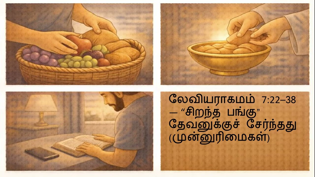 லேவியராகமம் 7–9 | சமாதானப்பலி, ஆசாரியர் அர்ப்பணம், கர்த்தரின் அக்கினி | Come Study With Me