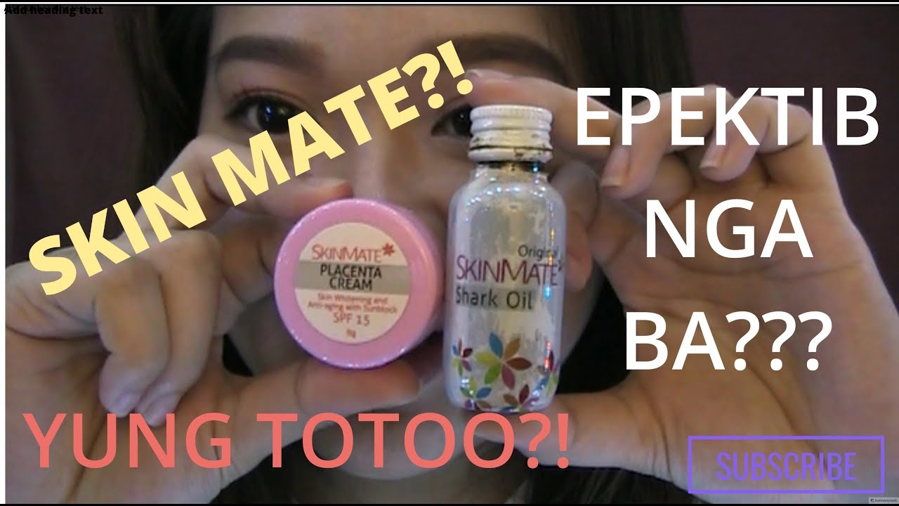 SKIN MATE shark oil/placenta cream?! Honest REVIEW! effective ba??