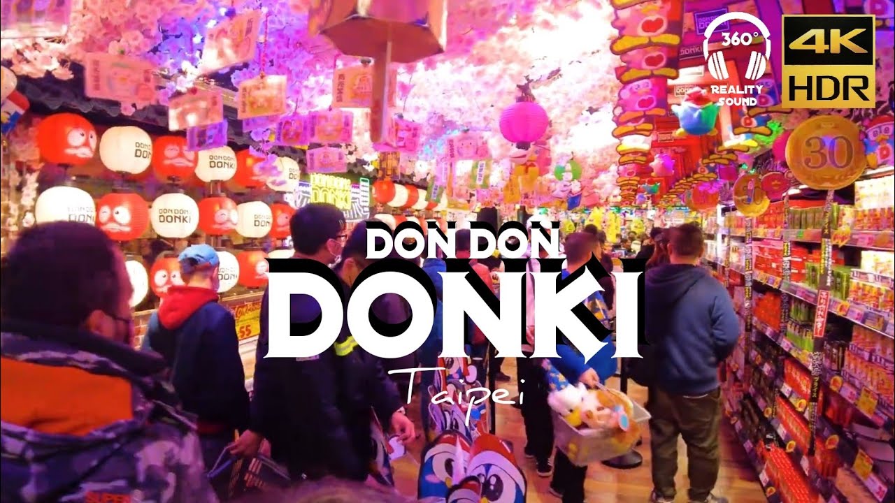4K Taiwan Walking Tour ( Don Don Donki 西門店 ) Taipei