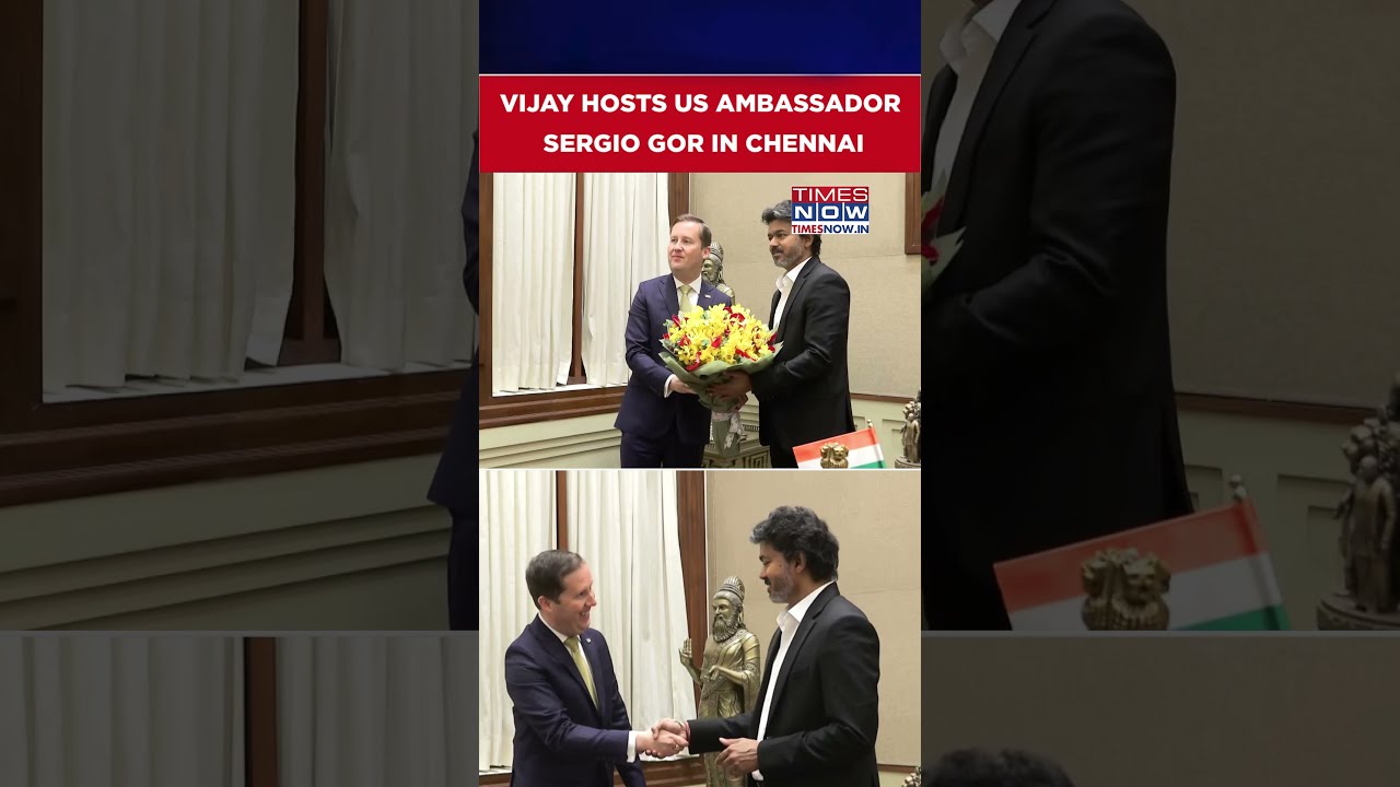 Sergio Gor Holds Talks With Vijay On Bilateral Cooperation And Shared Interests #shorts