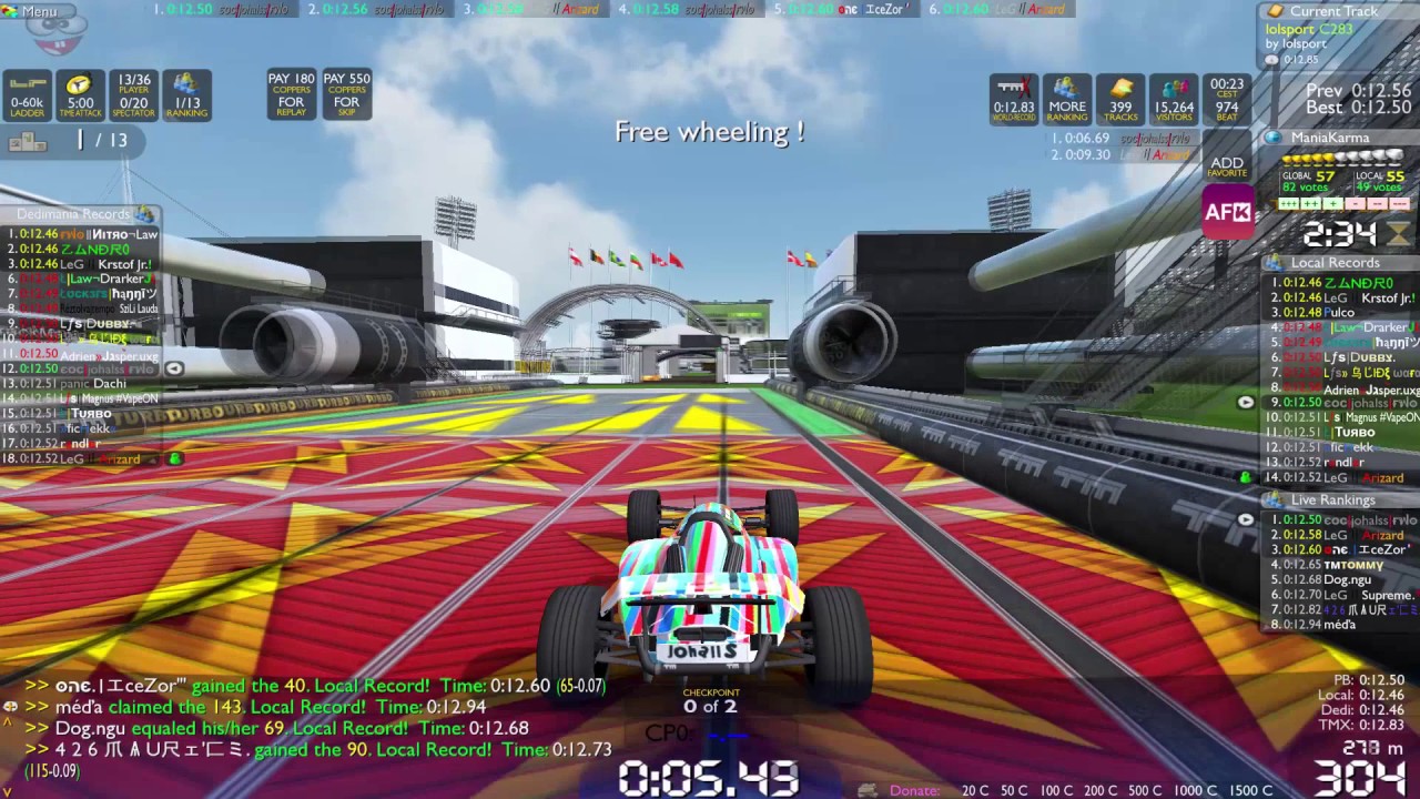 Trackmania // Live dedi #1