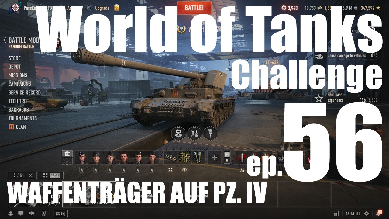 World of Tanks - Challenge ep.56 - WAFFENTRÄGER AUF PZ. IV /เห็นกระสุนที่วิ่งมาหาเรานั้นไหม อาาาาาาา