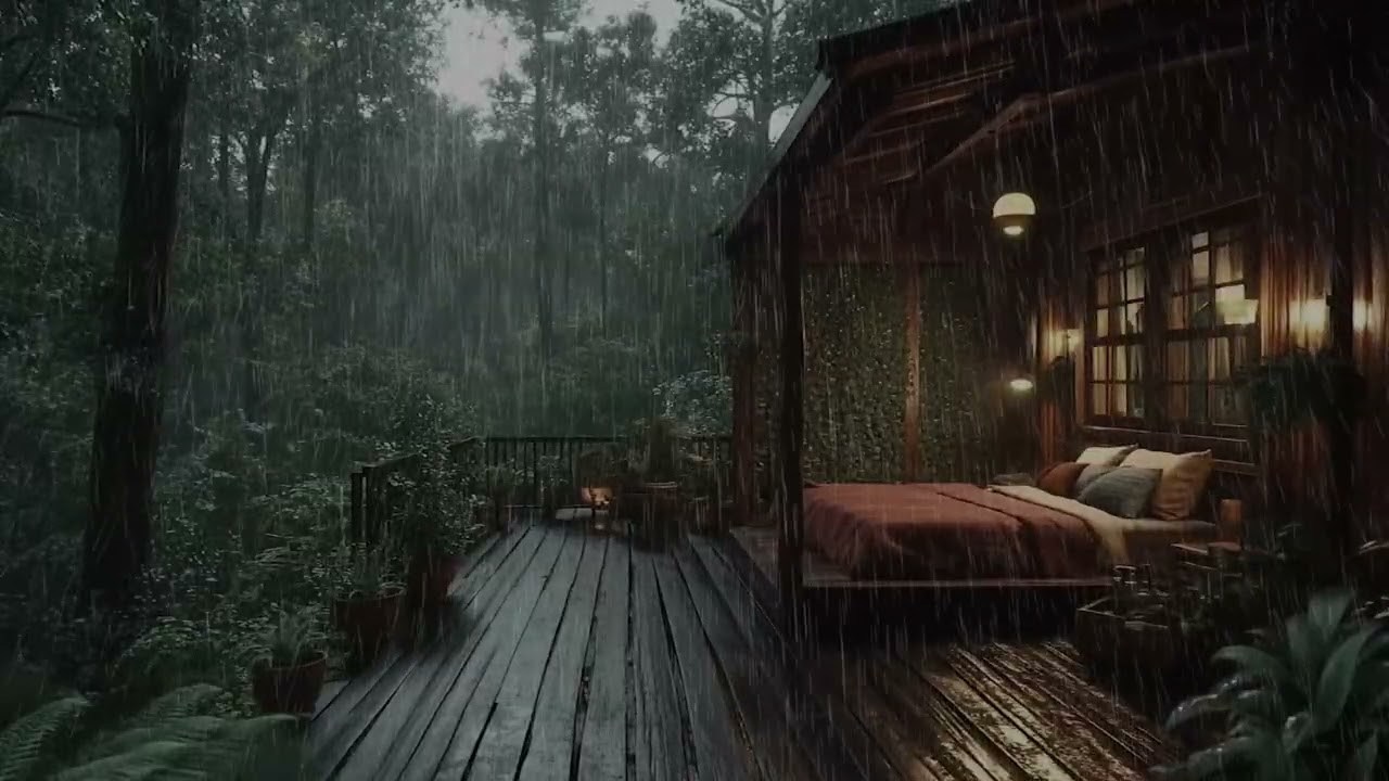 Gentle Rain Sounds for Deep Sleep, Relaxation and Peaceful Night Ambience