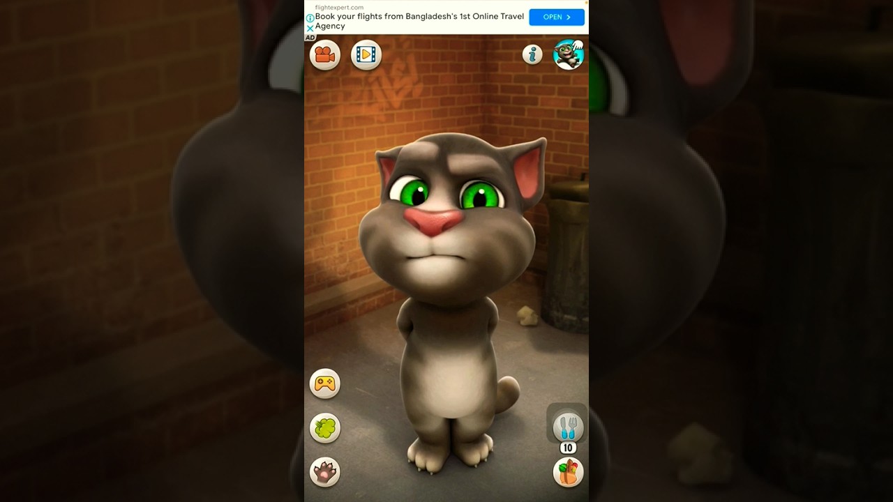 Talking Tom In Angry Mood 🤬😡 #002 #talkingtom #shorts