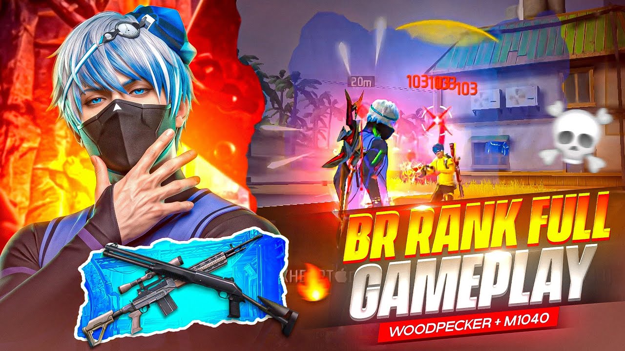 WOODPECKER+M1014 🔥Duo vs Squad 😱 BR-Rank Full Gameplay | iPhone 16 Pro Max 📱 | Free Fire MAX