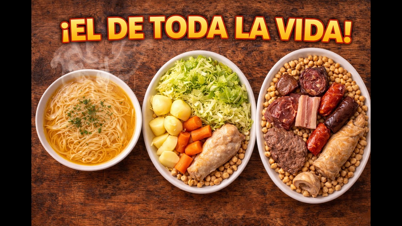 COCIDO MADRILEÑO Tradicional 🍲 | Receta Casera Paso a Paso Fácil y Deliciosa