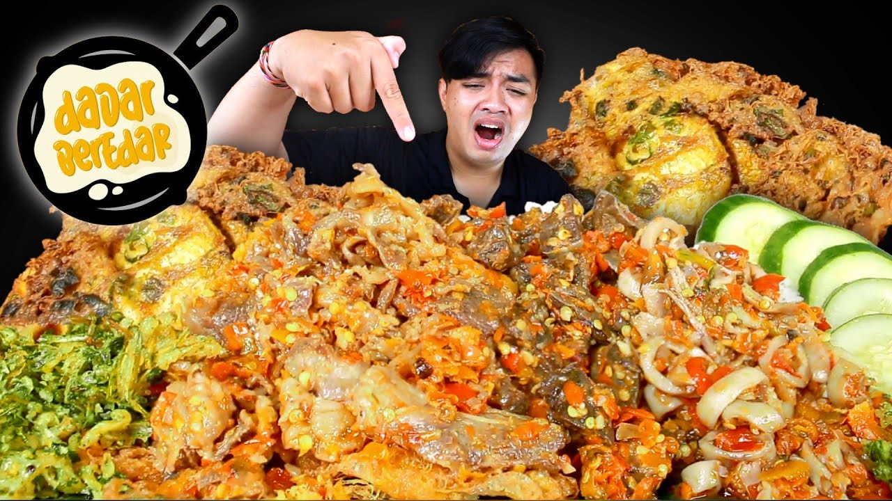 PANAS 🥵 MUKBANG DADAR BEREDAR BY BABE CABITA OSENG DAGING + CUMI MERCON PEDAS