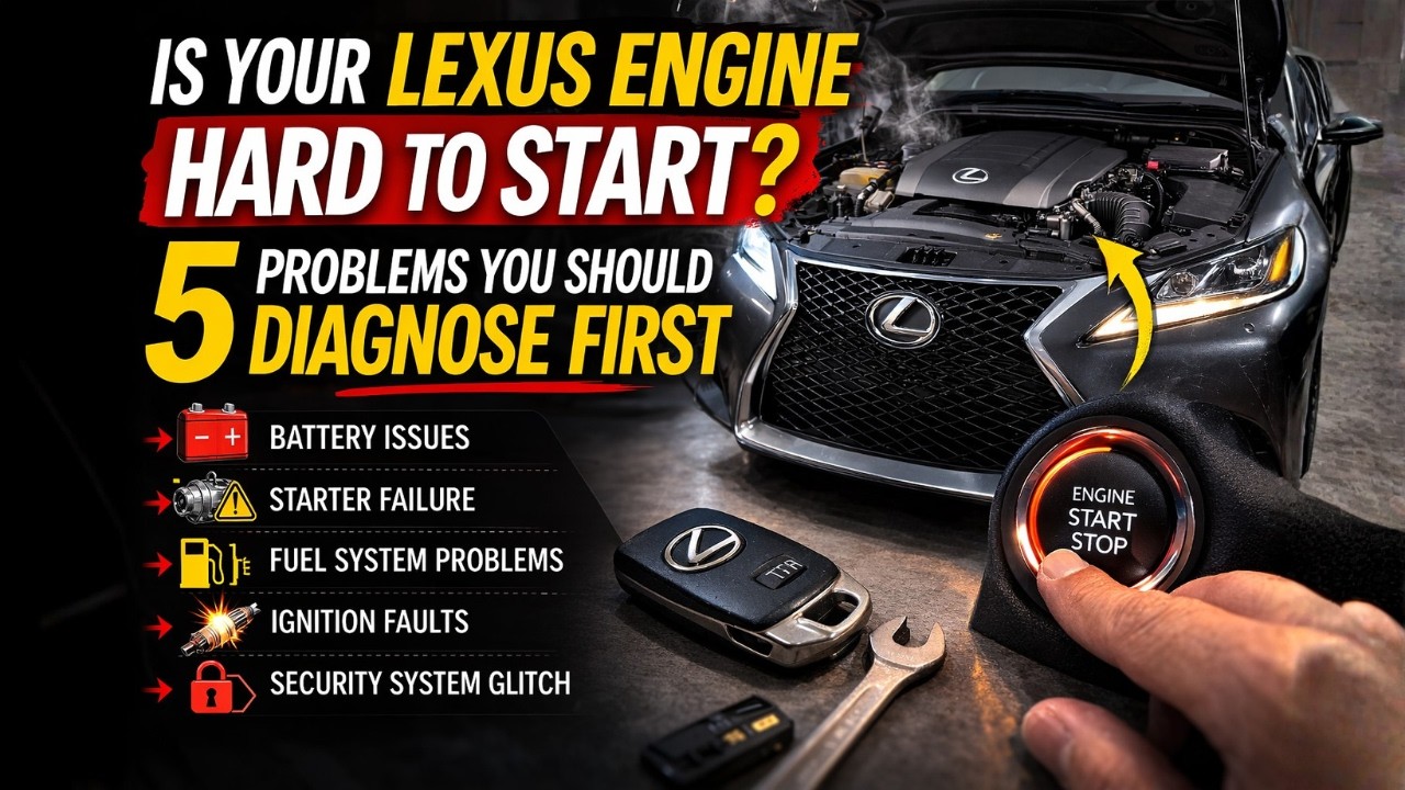 Is Your Lexus Engine Hard to Start 5 Problems You Should Diagnose First!