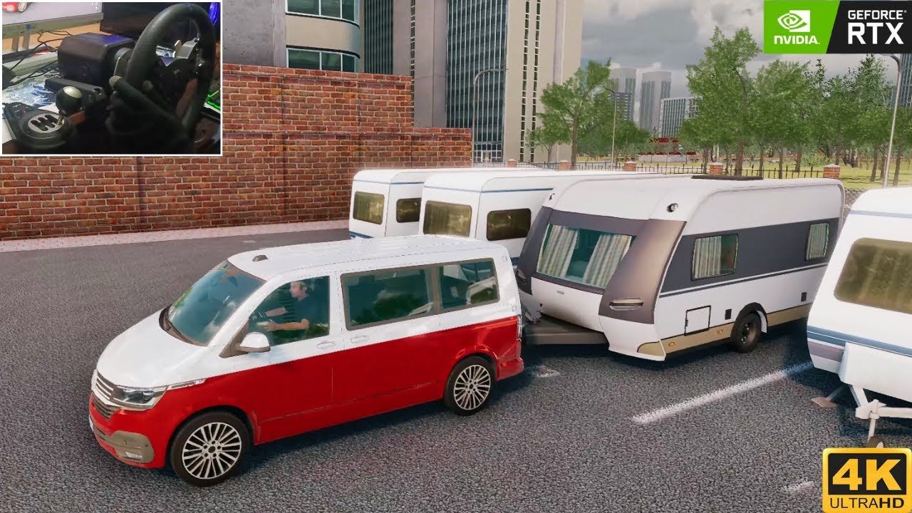 Truck & Logistics Simulator - Transporting Caravan | PXN V99 Steering Wheel Gameplay 4K 60FPS