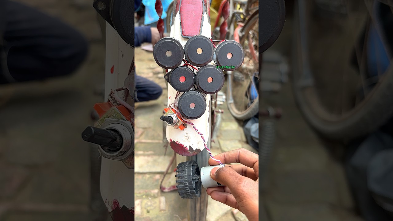 Electricity Generation from Cycle Wheel to Operate 6 Buzzers 