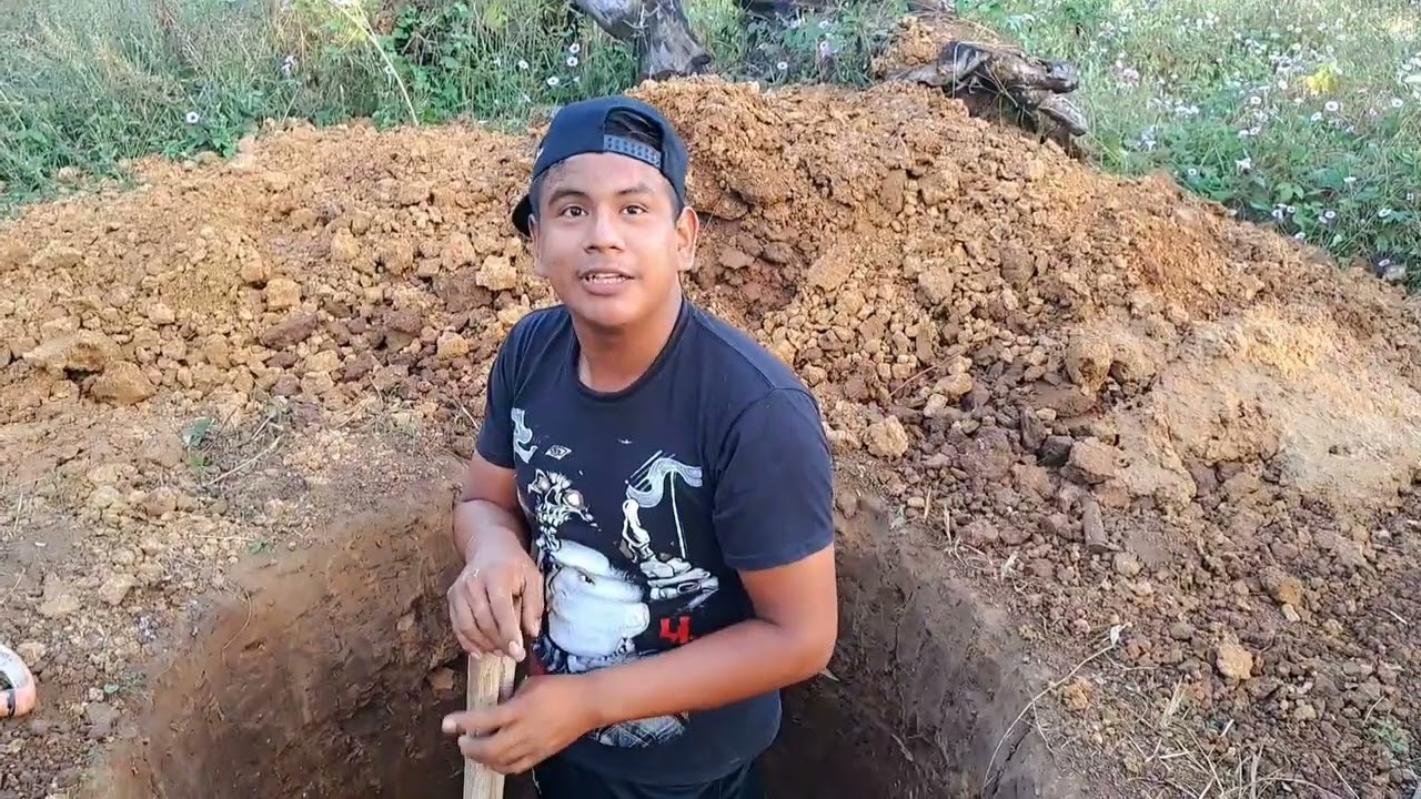 Haciendo un pozo desde Cero 😱Tin no se le raja a nada y así se gana su dinero
