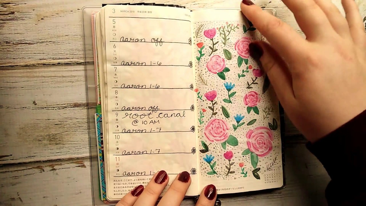 Bullet Journal in a Hobonichi Mega Weeks 2018