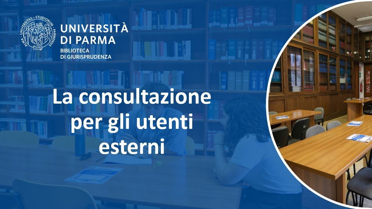 La consultazione per gli utenti esterni