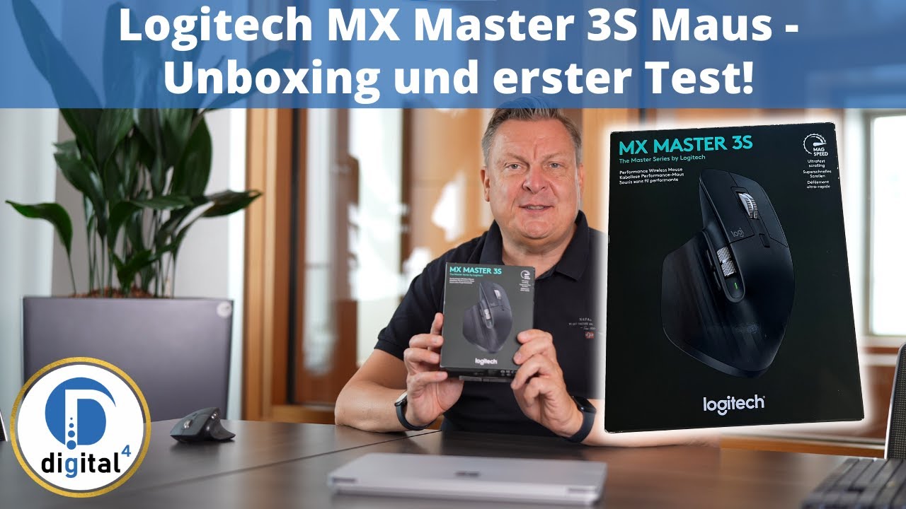 Logitech MX Master S3 Maus - Unboxing und erster Test deutsch