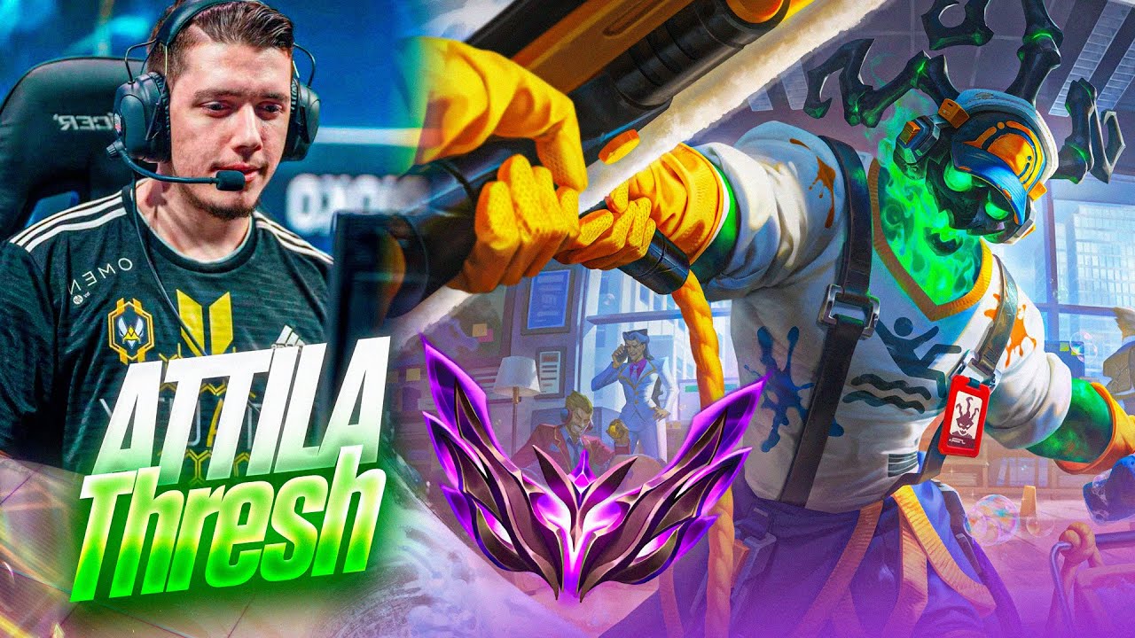 Attila jugando Thresh soporte en elo alto | El mejor guardi&aacute;n de la botlane