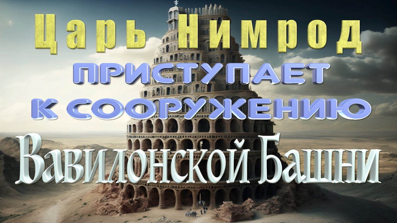 Пятикнижие  Берешит: Царь Нимрод приступает к сооружению Вавилонской Башни - Глава Ноах (Ной)