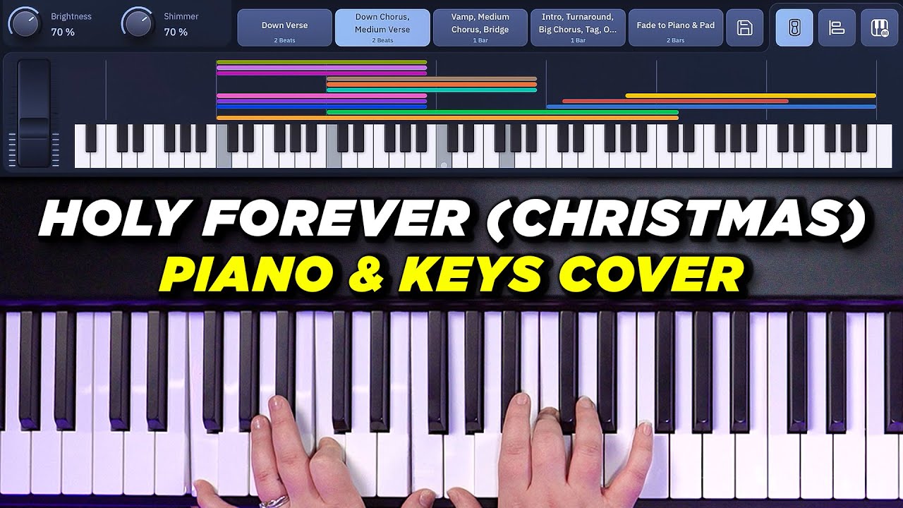 Holy Forever (Christmas 🎄)  Piano & Keys Playthrough - Chris Tomlin Song Specific Patch Sunday Keys