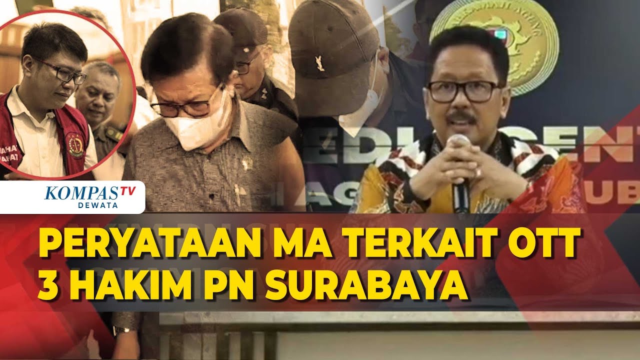 Konferensi Pers Pernyataan Mahkamah Agung Terhadap Penetapan Tersangka Oknum Hakim PN Surabaya