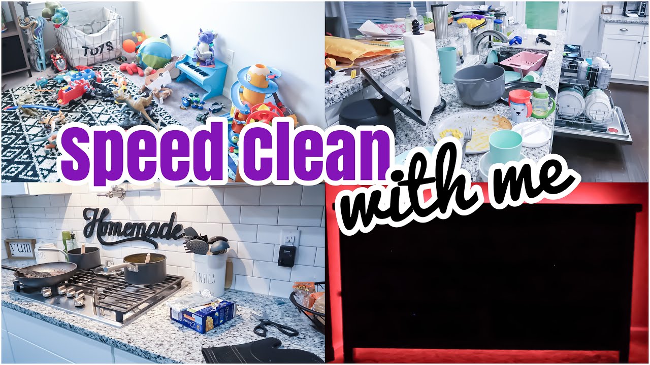 SPEED CLEAN WITH ME | REAL LIFE MESS | ACTUAL MESS | CLEANING MOTIVATION