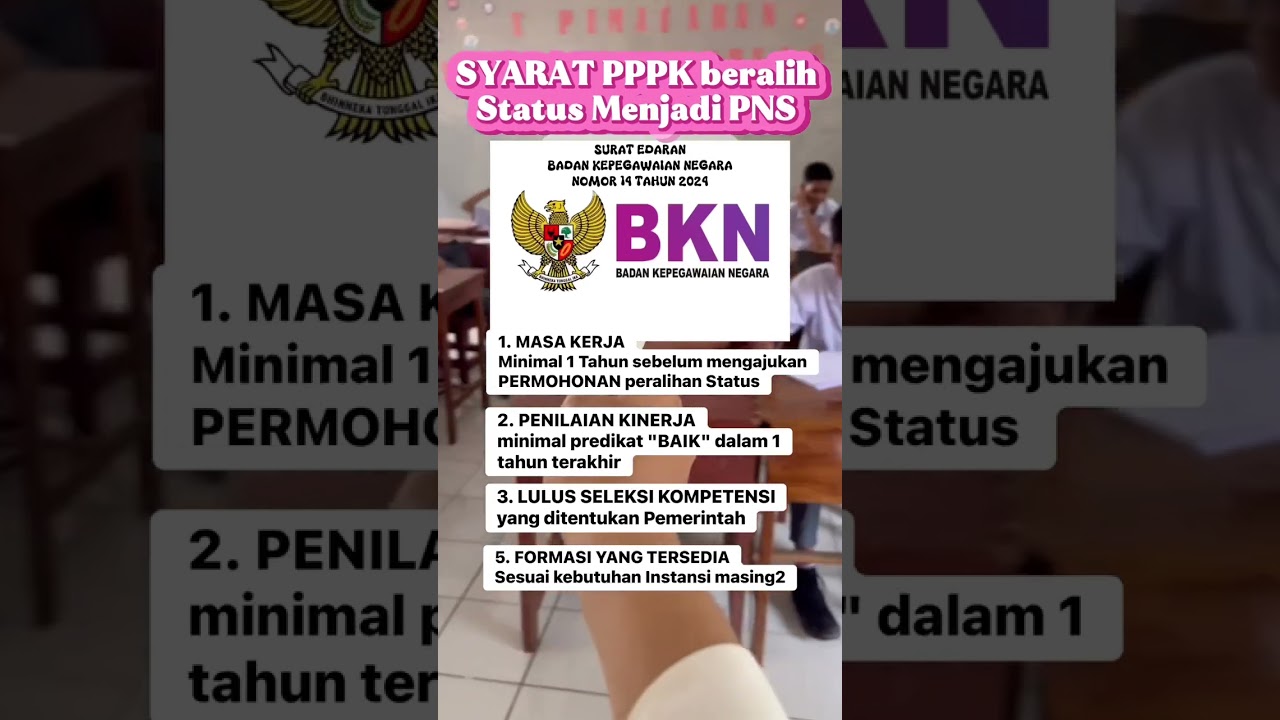 SYARAT P3K BERALIH STATUS MENJADI PNS#guru #p3k#guruasnpppk #infoterbaruguru#p3kteknis #asn#sekolah