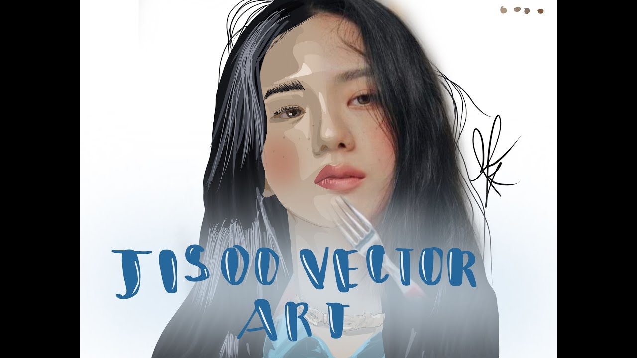 Kim Jisoo | Blackpink | Vector Art | Procreate | (Time Lapse) 2 hrs in 24mins!