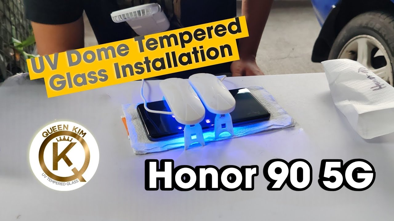 Honor 90 5g | Best Screen Protector | UV Dome Tempered Glass Installation