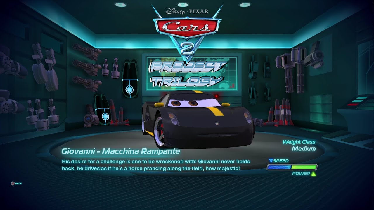 Cars 2 The Video Game Project Triology Giovani - Macchina Rampate