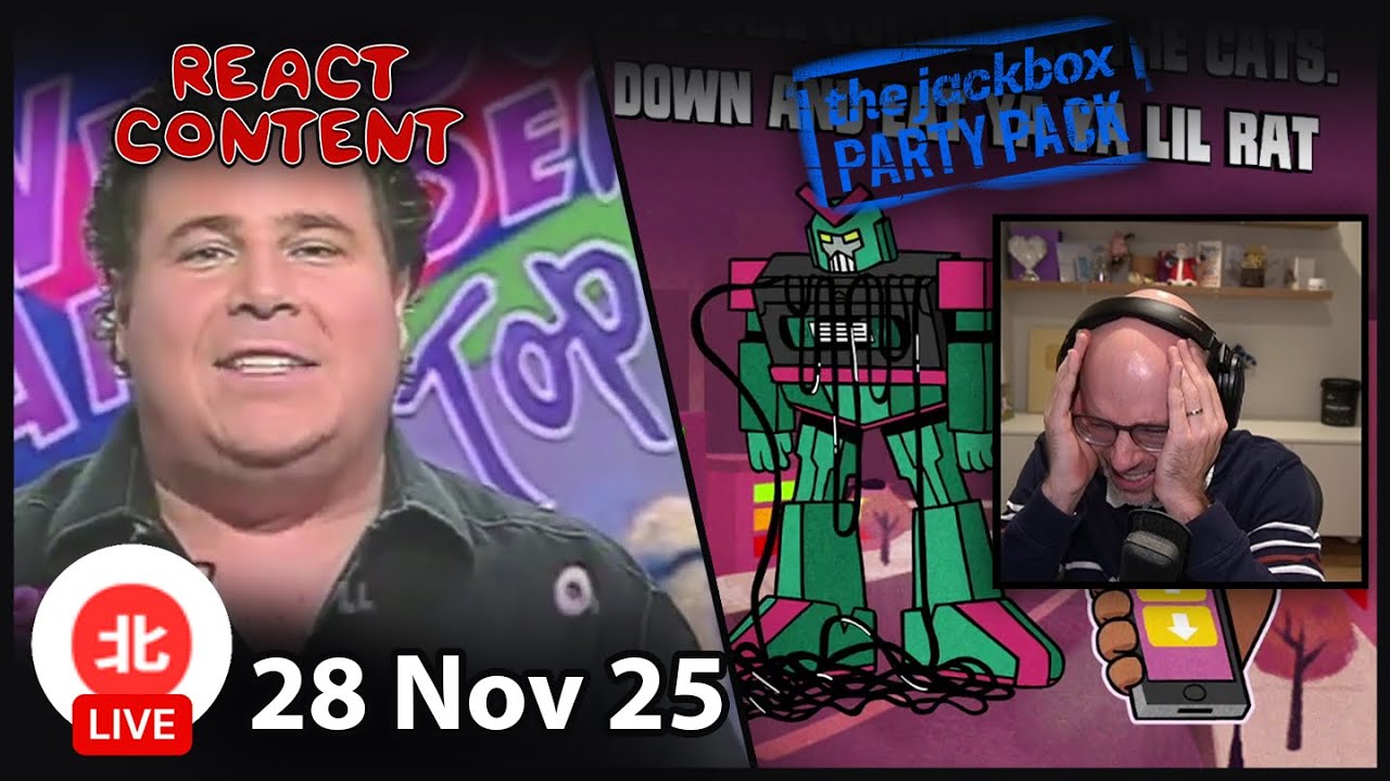 React Content / Jackbox Party Pack - 28 Nov 2025 - Unofficial Northernlion VOD without Chat
