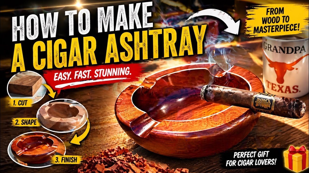 HOW TO MAKE A WOODEN CIGAR ASHTRAY