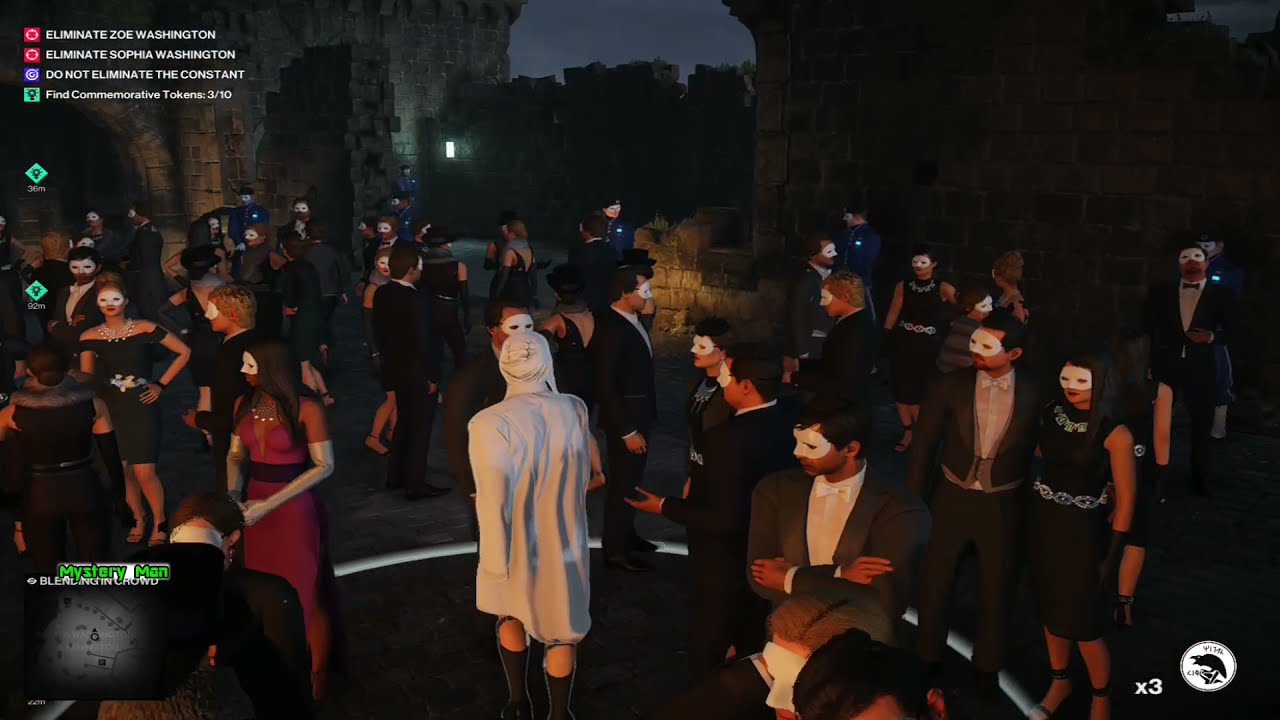 Hitman 2 final club| All tokens location| Disguise yourself as Arkian Initiate |Commemorative Tokens