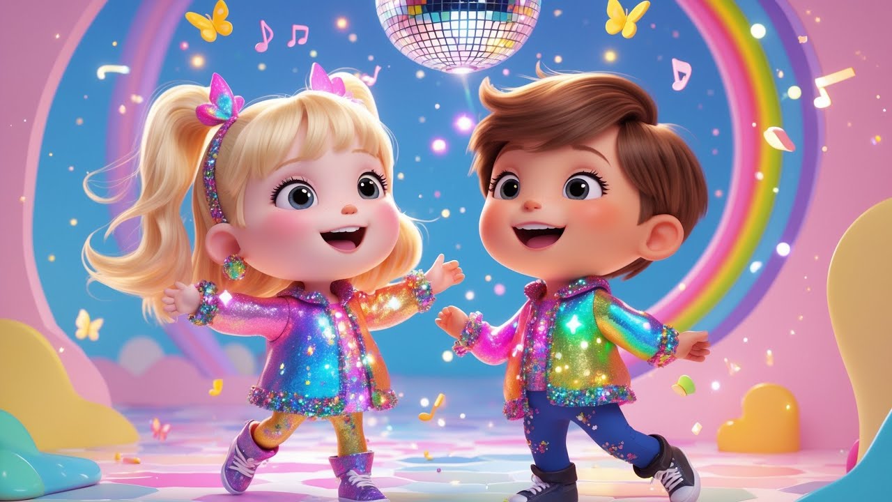 Kinderdisko Lied 🪩 Kinderlieder Deutsch | Tanzlied & Party Musik für Kinder 🎉🌈