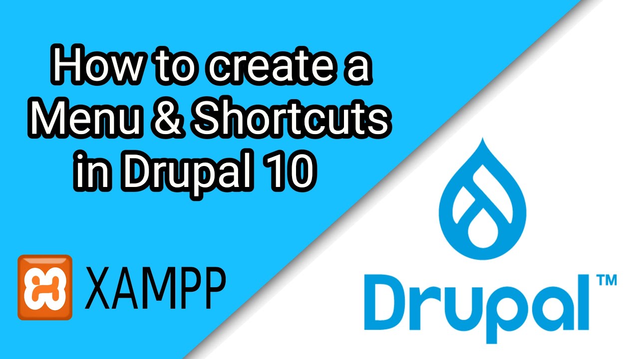 How to create Menu and Shortcuts in Drupal 10 | Drupal Tutorial #6