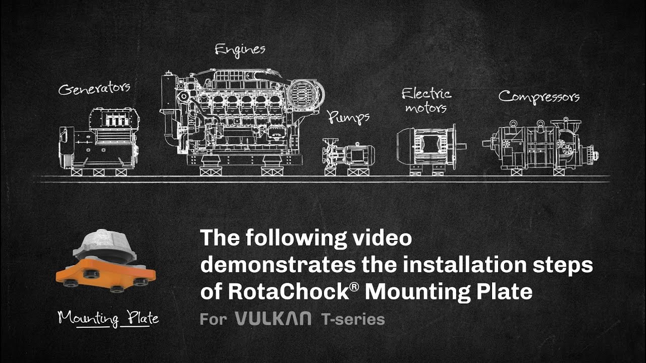 Installation of RotaChock® Mounting Plate for VULKAN T-series (Option B: Welding Plate)