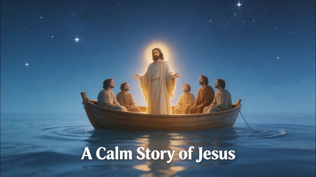 🌊 Jesus Calms the Storm | Peaceful Bedtime Bible Story  24 Min