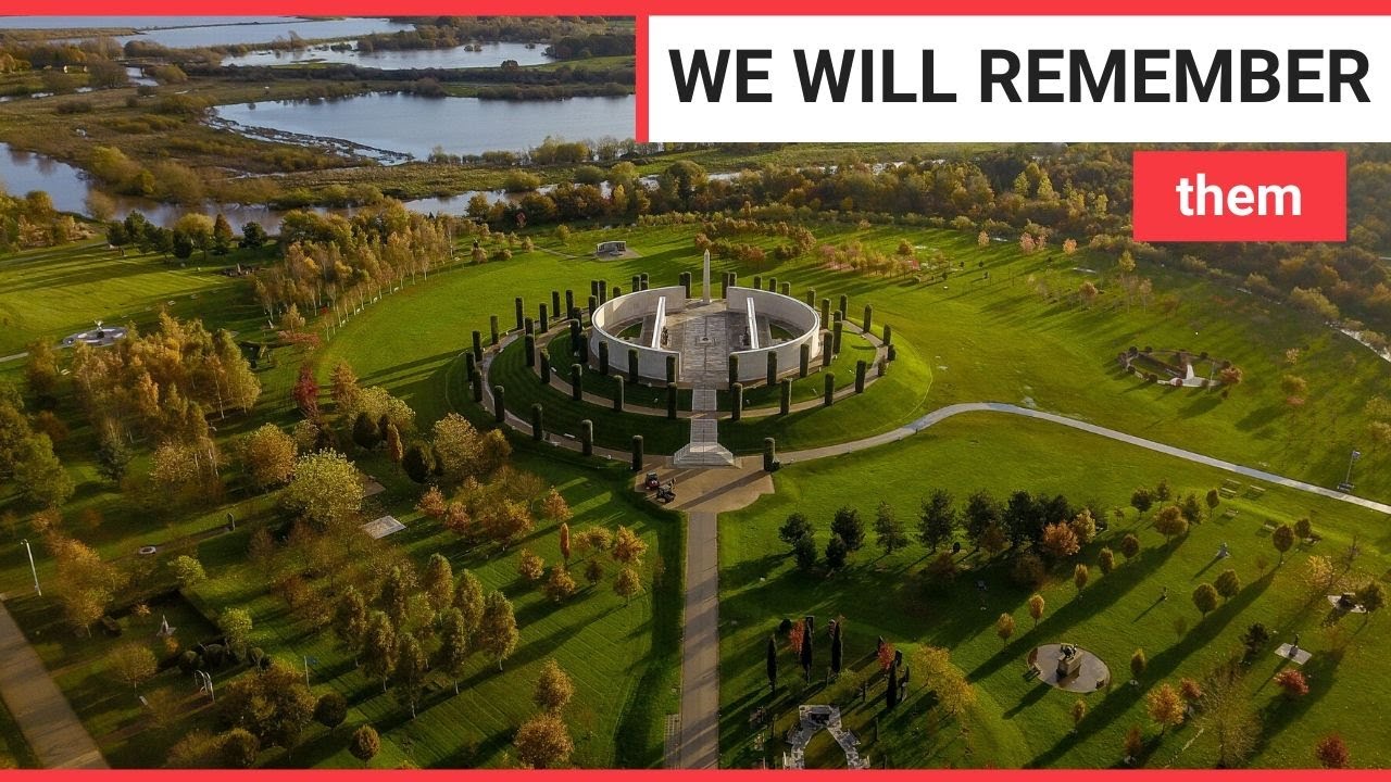 Stunning aerial views of the National Memorial Arboretum in Derbyshire | SWNS TV