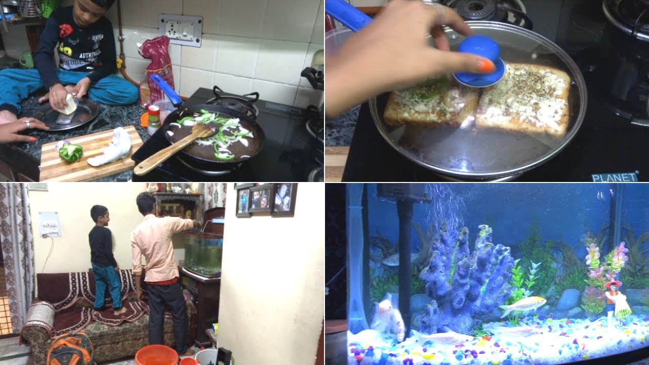 My Evening Routine || Evening vlog || Easy Bread Pizza || Real Indian Home & Kitchen 2018 ||