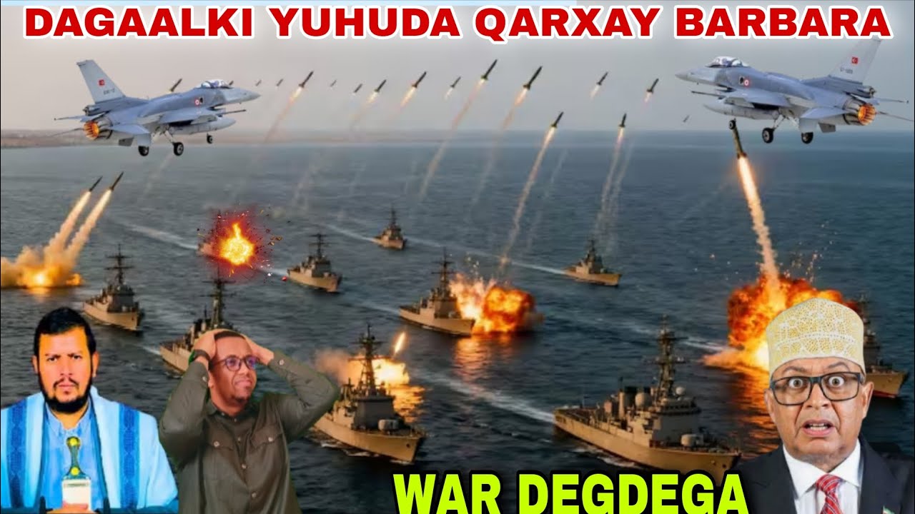DEGDEGA:DAAWO LIVE DAGAALKI YUHUUDA OO HADA QARXAYA BERBERA OO HALIS KUJIRTA IYO DIYARADAHA F-16 OO